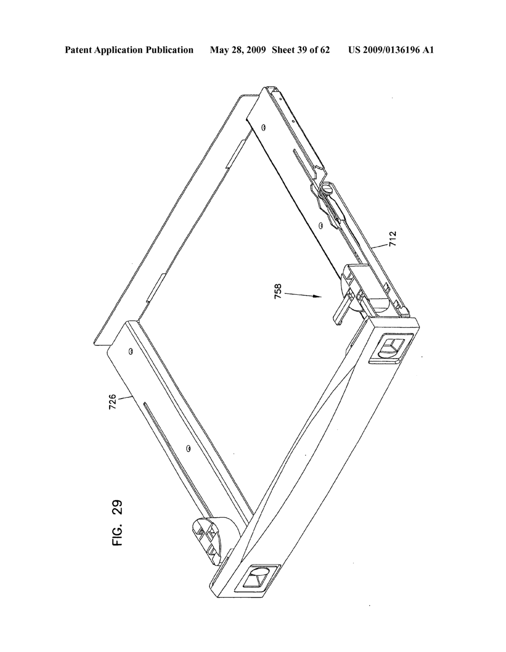 Cable management panel with sliding drawer - diagram, schematic, and image 40