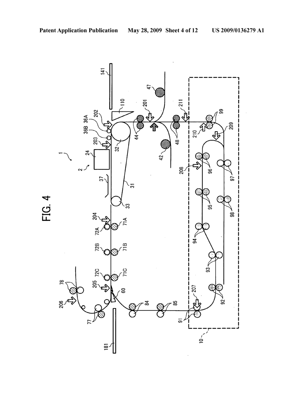 IMAGE FORMING APPARATUS CAPABLE OF ELECTROSTATICALLY ATTRACTING SHEET EFFECTIVELY - diagram, schematic, and image 05