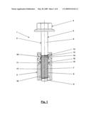 Fastener Assembly Including a Screw and a Captively Arranged Bush diagram and image