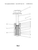 Fastener Assembly Including a Screw and a Captively Arranged Bush diagram and image