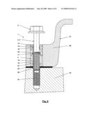 Fastener Assembly Including a Screw and a Captively Arranged Bush diagram and image