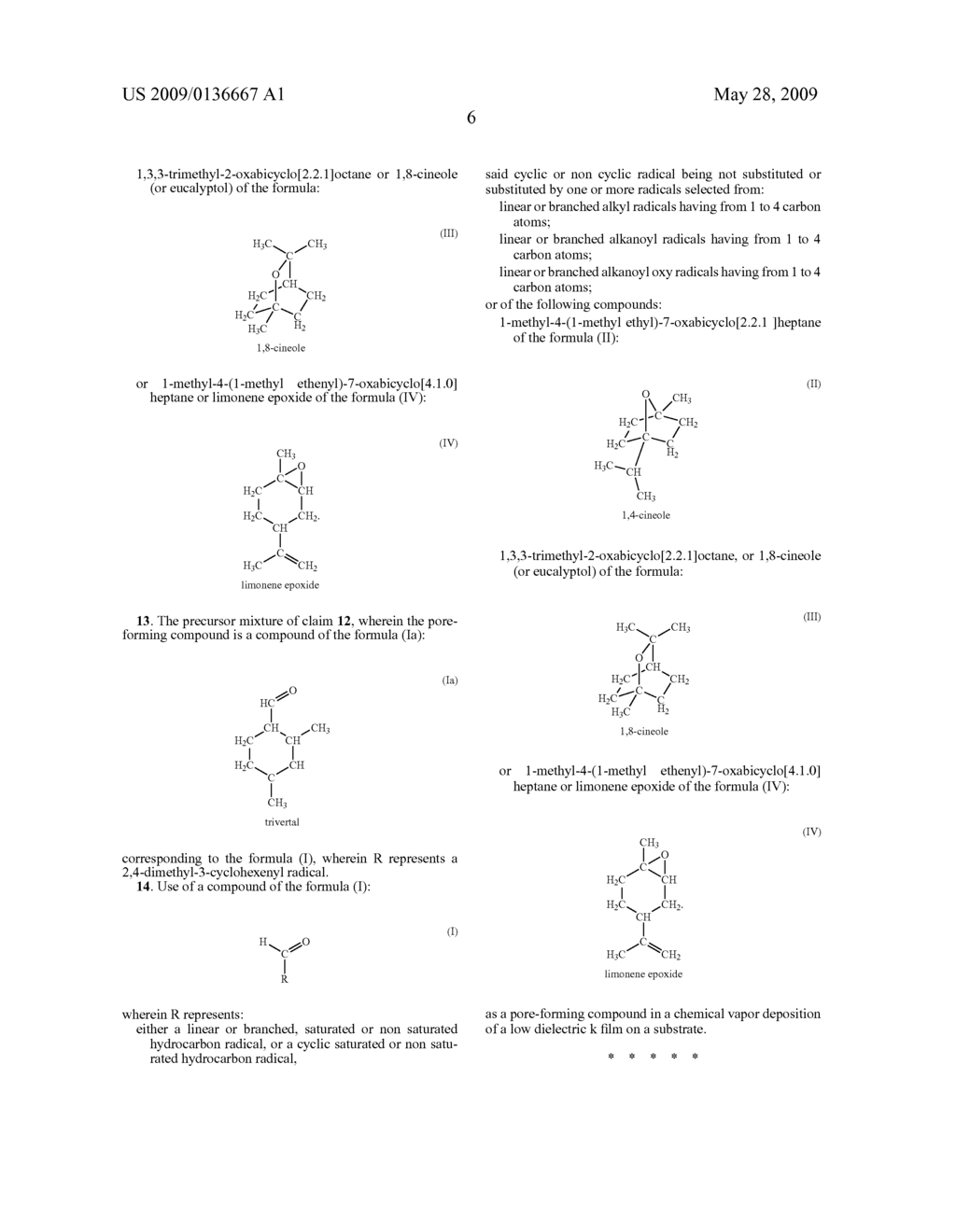 NOVEL PORE-FORMING PRECURSORS COMPOSITION AND POROUS DIELECTRIC LAYERS OBTAINED THEREFROM - diagram, schematic, and image 08