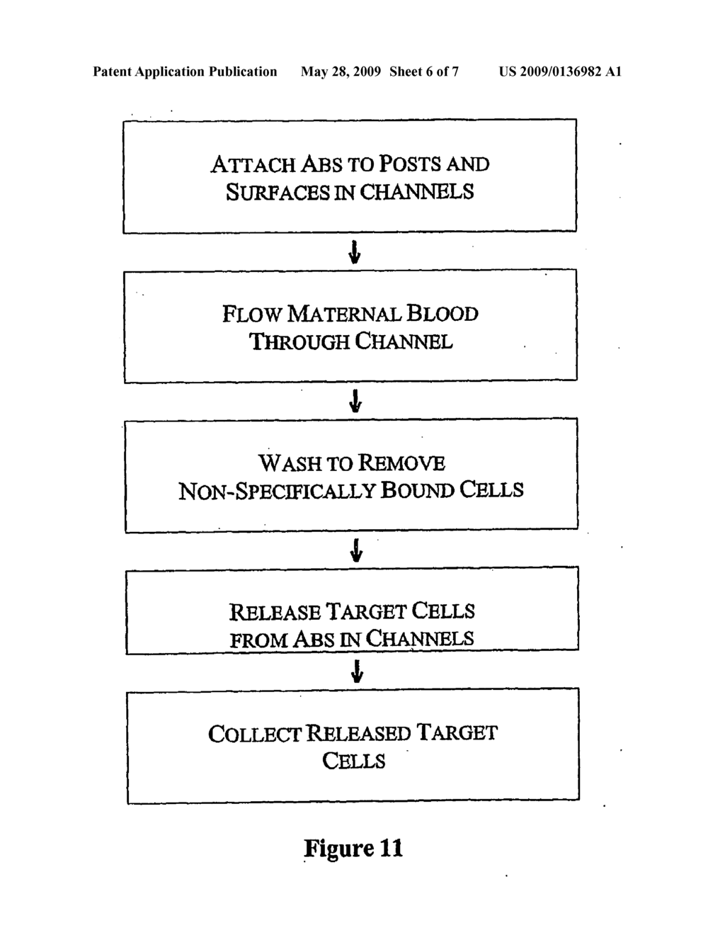 CELL SEPARATION USING MICROCHANNEL HAVING PATTERNED POSTS - diagram, schematic, and image 07