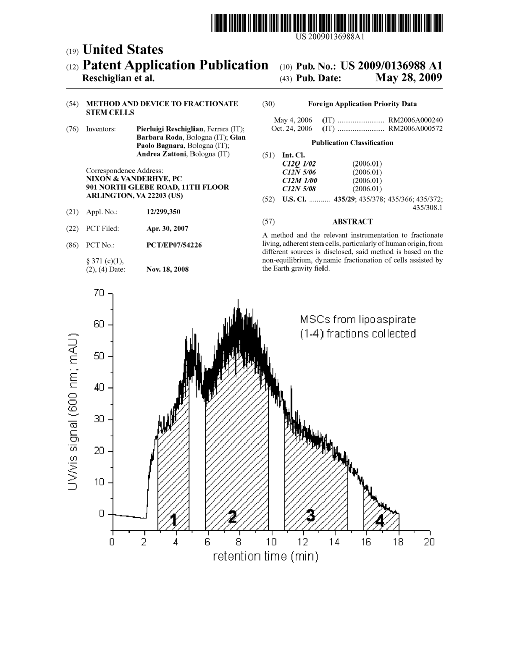 METHOD AND DEVICE TO FRACTIONATE STEM CELLS - diagram, schematic, and image 01