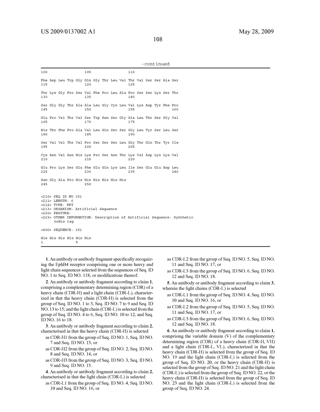 ANTI EPHB4 ANTIBODIES AND ANTIBODY FRAGMENTS - diagram, schematic, and image 145