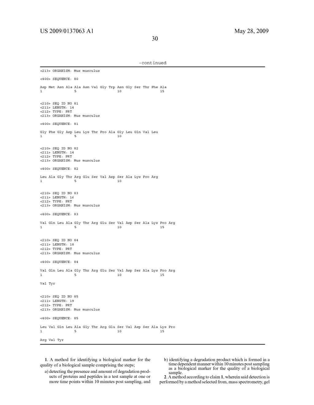 METHOD FOR DETERMINING THE QUALITY OF A BIOLOGICAL SAMPLE - diagram, schematic, and image 43