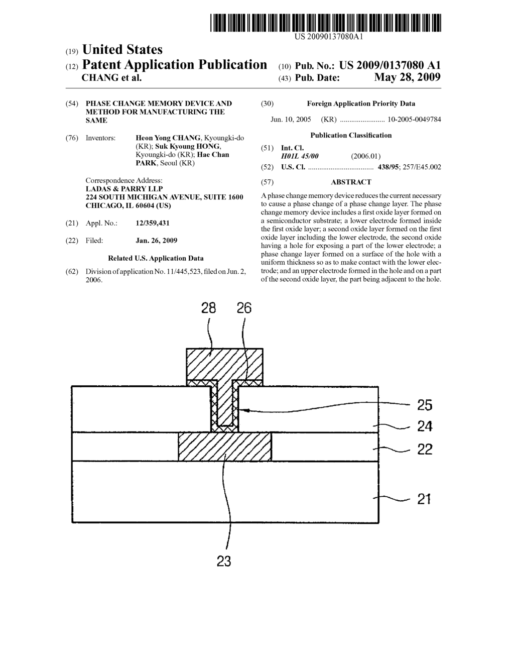 PHASE CHANGE MEMORY DEVICE AND METHOD FOR MANUFACTURING THE SAME - diagram, schematic, and image 01