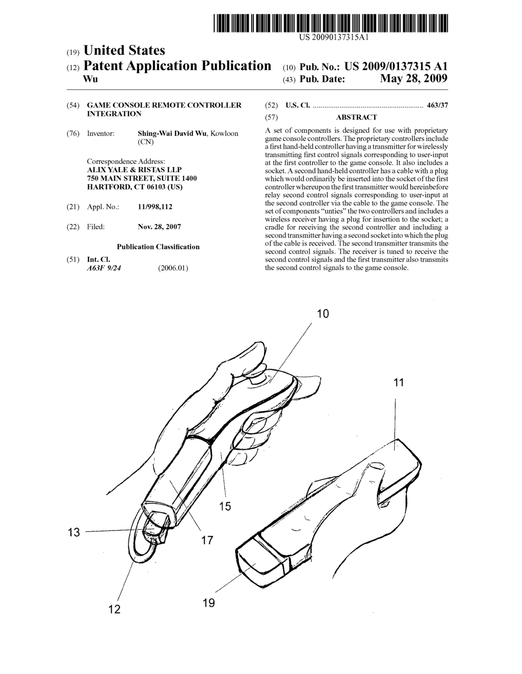 Game console remote controller integration - diagram, schematic, and image 01