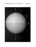 GOLF BALL WITH TRANSLUCENT COVER diagram and image