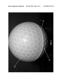 GOLF BALL WITH TRANSLUCENT COVER diagram and image