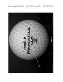 GOLF BALL WITH TRANSLUCENT COVER diagram and image