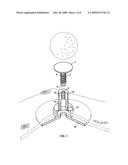 Adjustable Golf Tee diagram and image