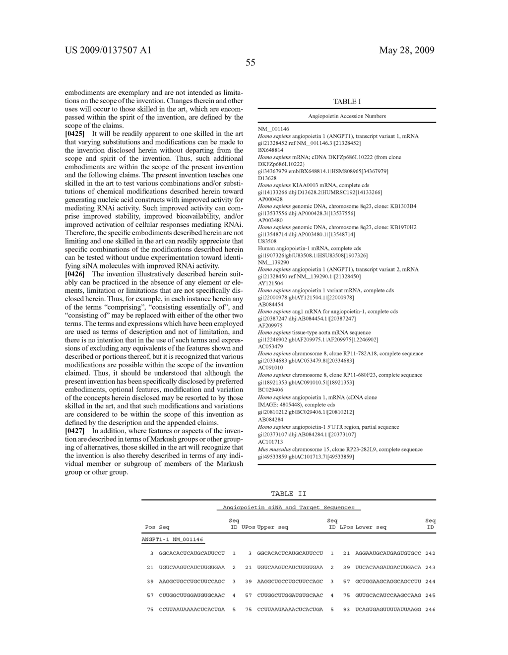 RNA INTERFERENCE MEDIATED INHIBITION OF ANGIOPOIETIN GENE EXPRESSION USING SHORT INTERFERING NUCLEIC ACID (siNA) - diagram, schematic, and image 80