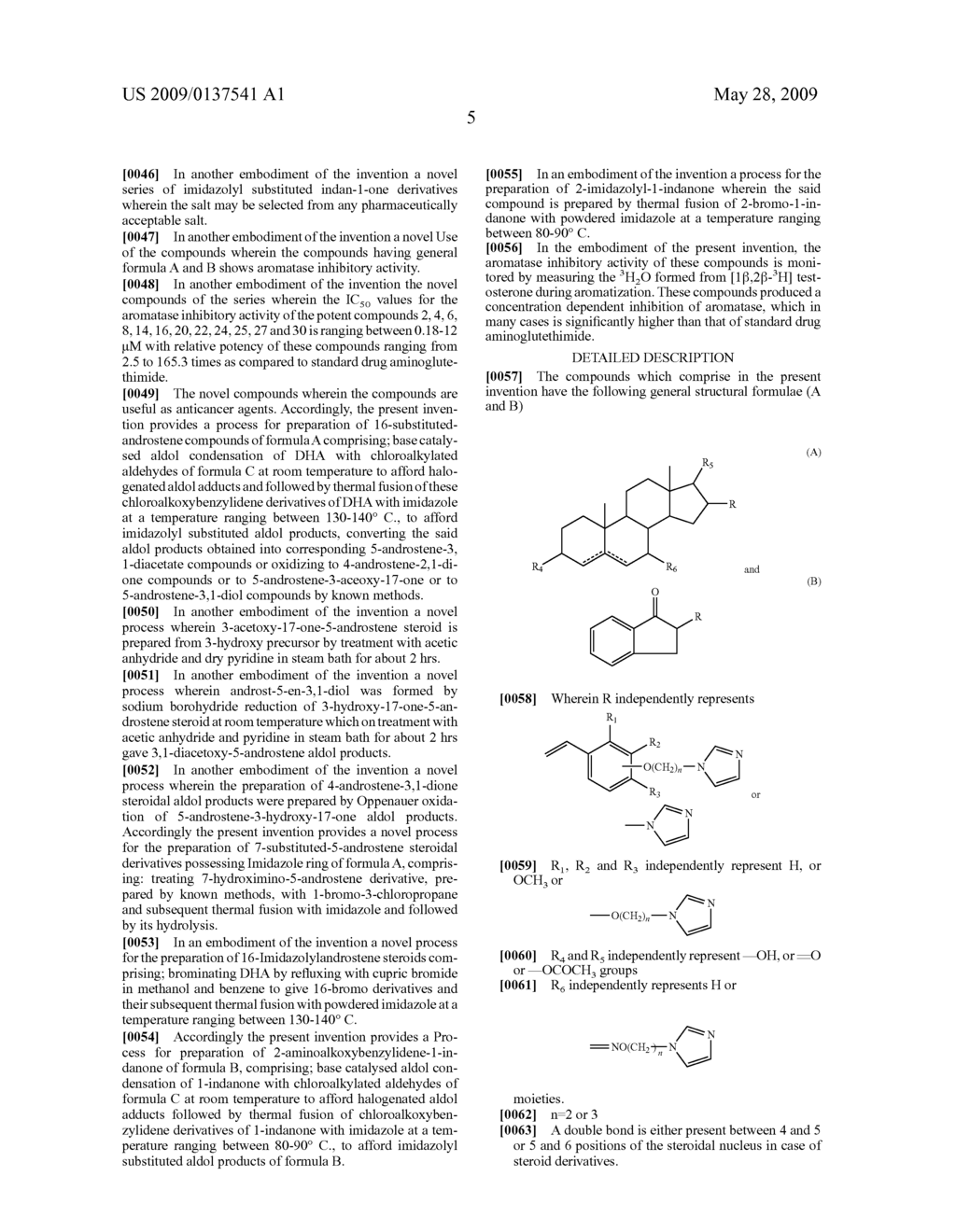 Novel Series of Imidazolyl Substituted Steroidal and Indan-1-One Derivatives - diagram, schematic, and image 06