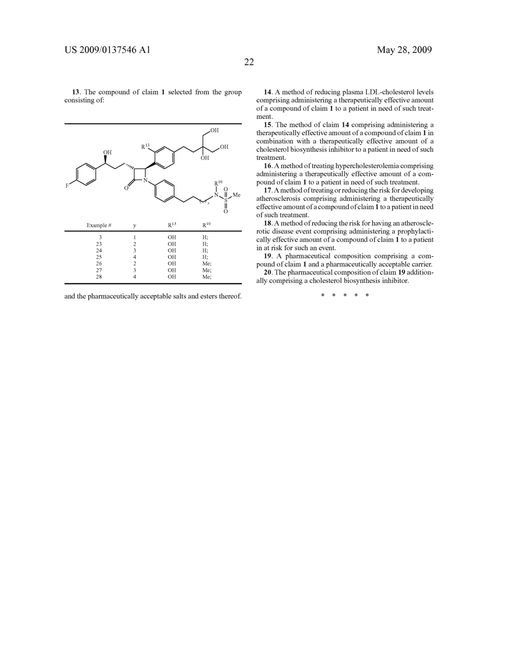 Anti-Hypercholesterolemic Compounds - diagram, schematic, and image 23