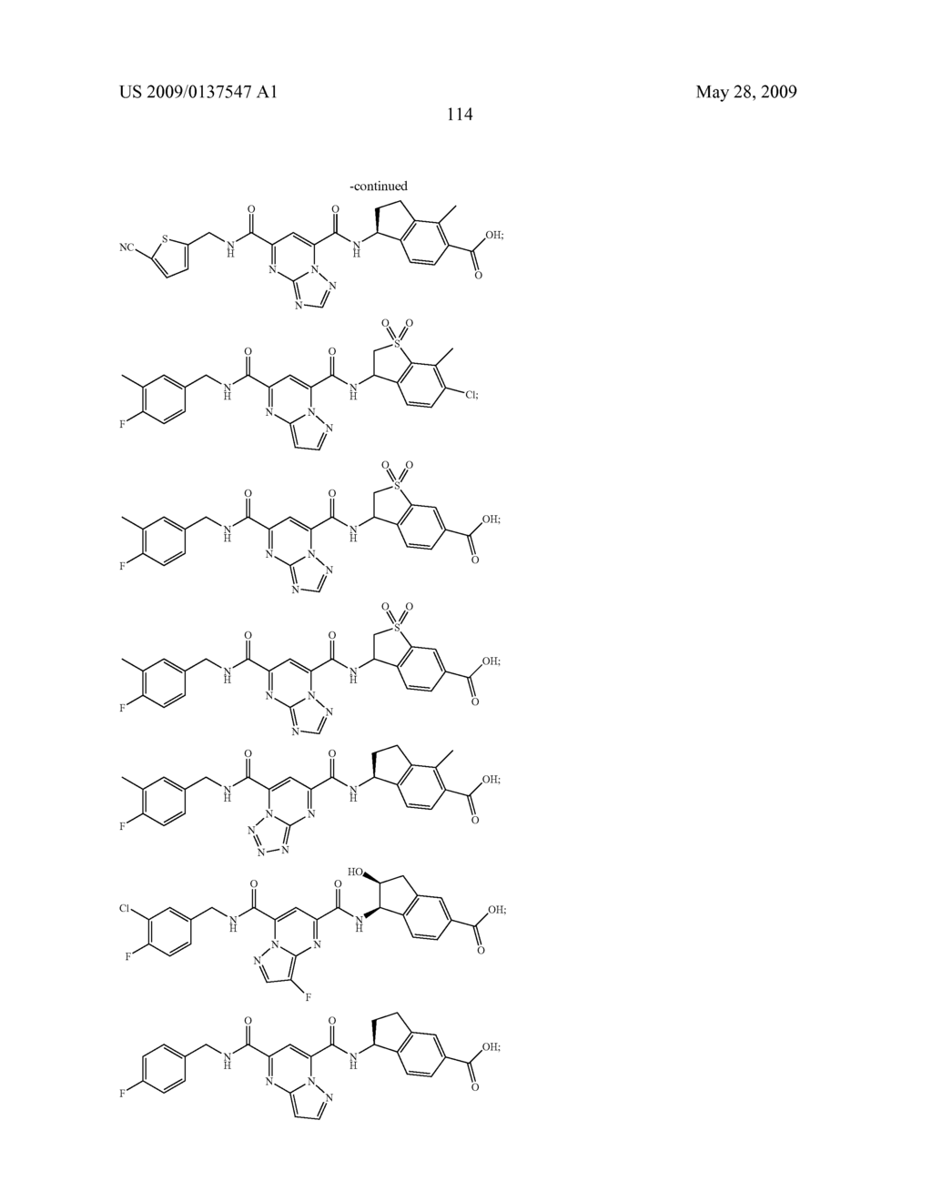 Heterobicyclic metalloprotease inhibitors - diagram, schematic, and image 115