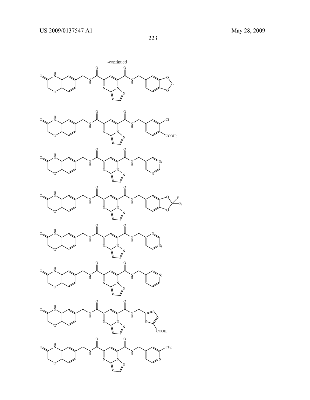 Heterobicyclic metalloprotease inhibitors - diagram, schematic, and image 224