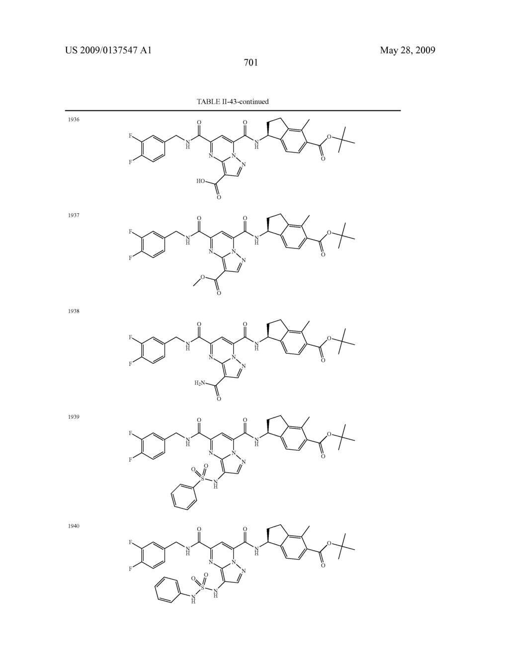 Heterobicyclic metalloprotease inhibitors - diagram, schematic, and image 702