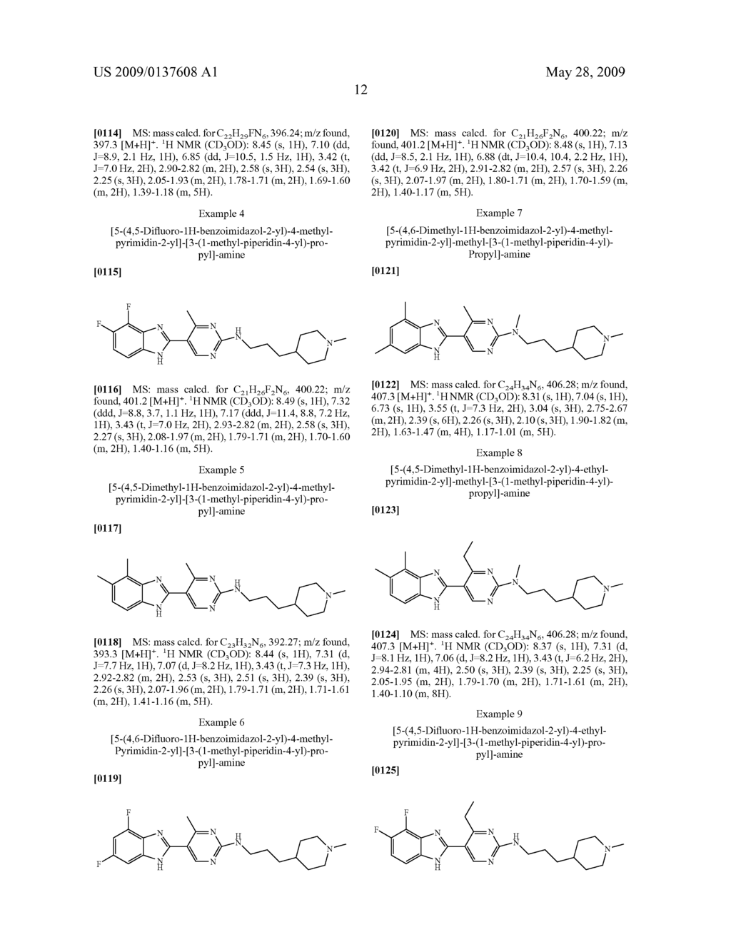 Benzoimidazol-2-yl pyrimidines and pyrazines as modulators of the histamine H4 receptor - diagram, schematic, and image 13