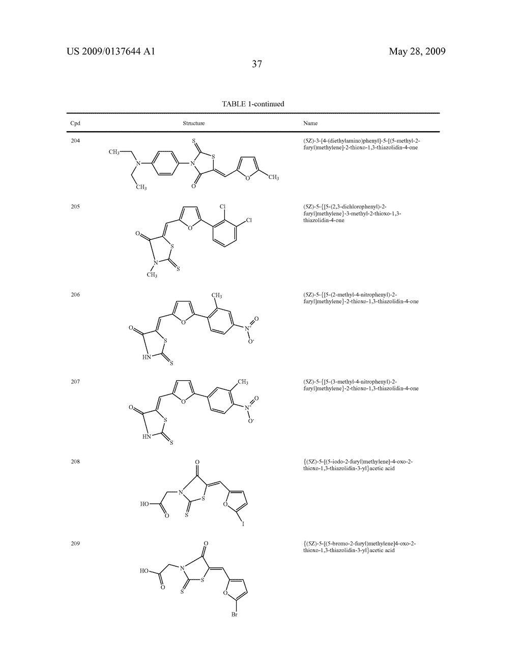 RHODANINE COMPOSITIONS FOR USE AS ANTIVIRAL AGENTS - diagram, schematic, and image 38