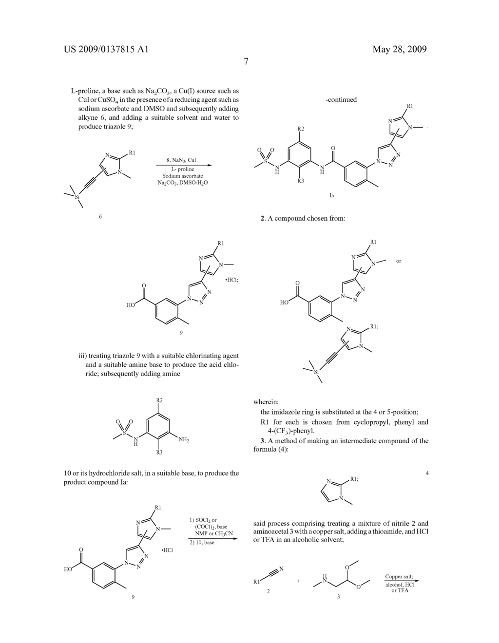 Process for Making Cytokine Inhibiting Compounds Containing 4- and 5-Imidazolyl Rings and the Intermediates Thereof - diagram, schematic, and image 08