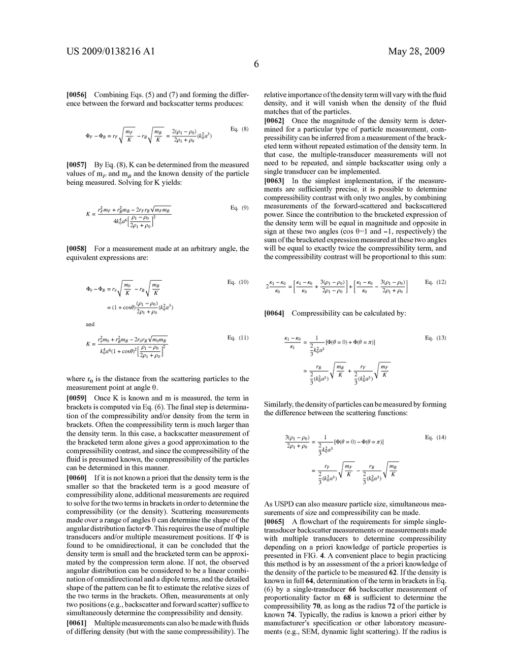 Static and Ultrasonic Methods for Measuring Compressibility and/or Density of Particles, Including Nanoparticles, in Suspension - diagram, schematic, and image 12