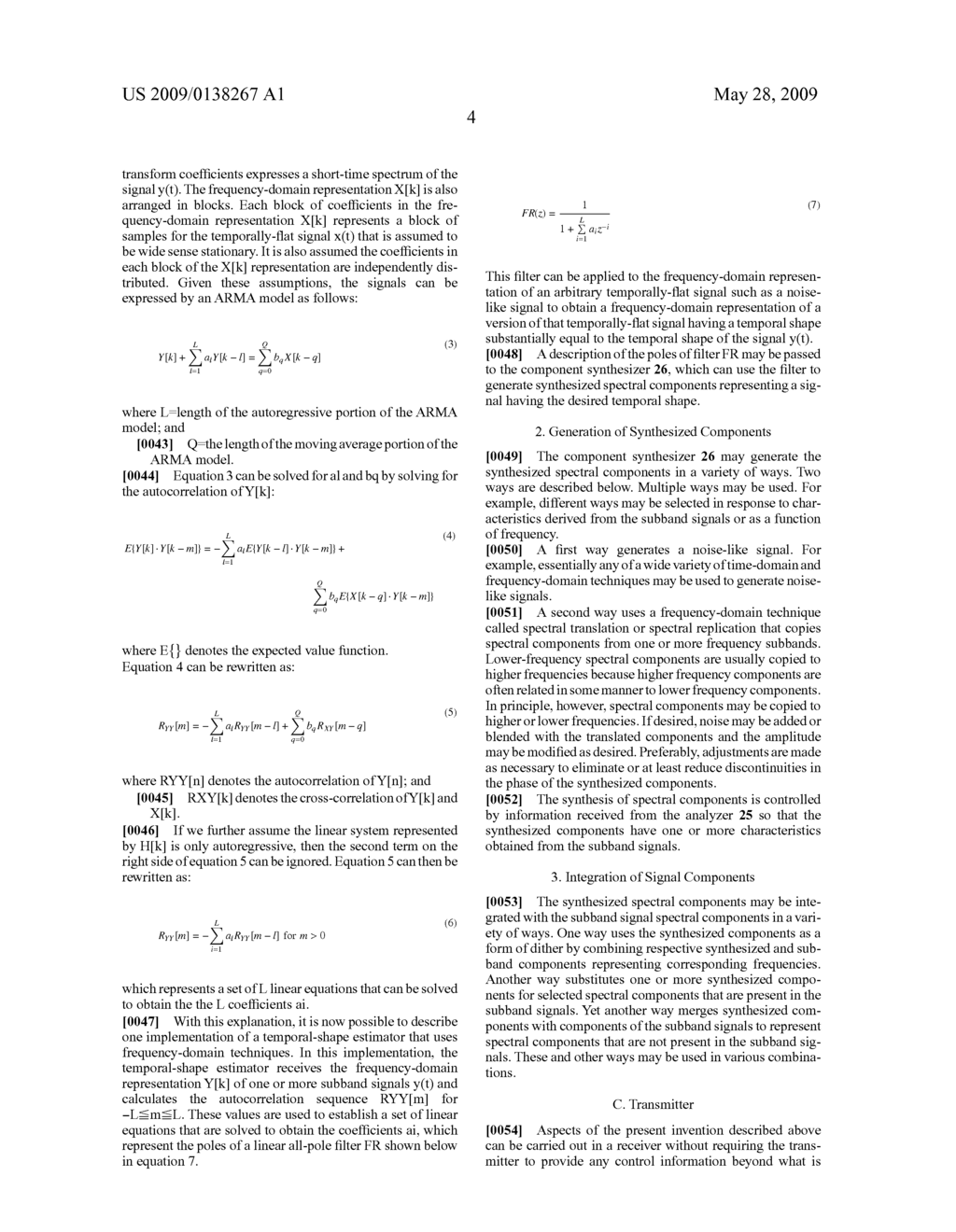 Audio Coding System Using Temporal Shape of a Decoded Signal to Adapt Synthesized Spectral Components - diagram, schematic, and image 07