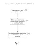 APPLICATION OF QUERY WEIGHTS INPUT TO AN ELECTRONIC COMMERCE INFORMATION SYSTEM TO TARGET ADVERTISING diagram and image