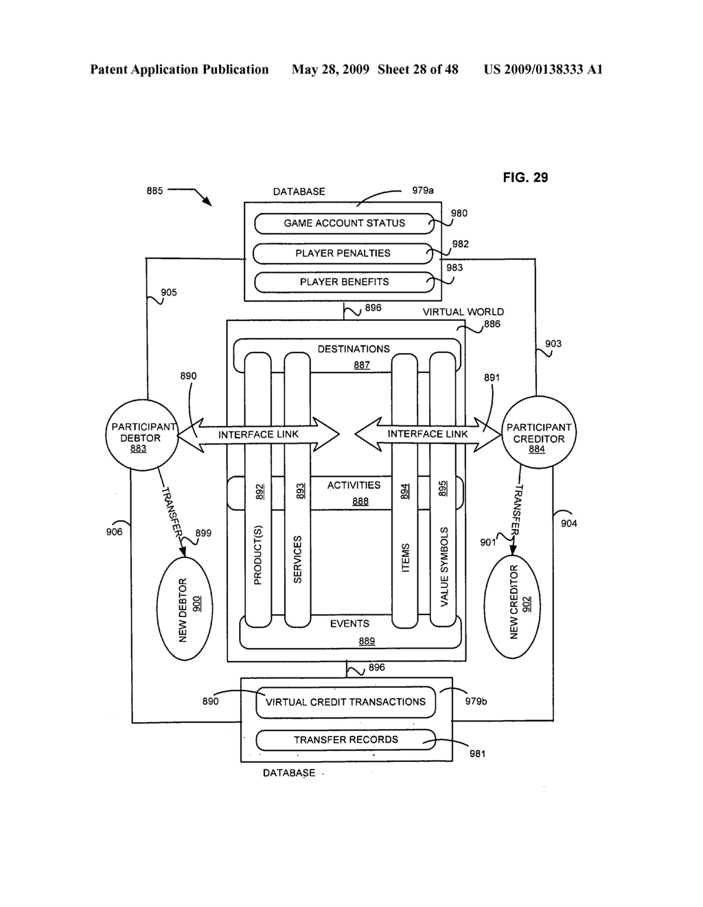 Follow-up contacts with virtual world participants - diagram, schematic, and image 29