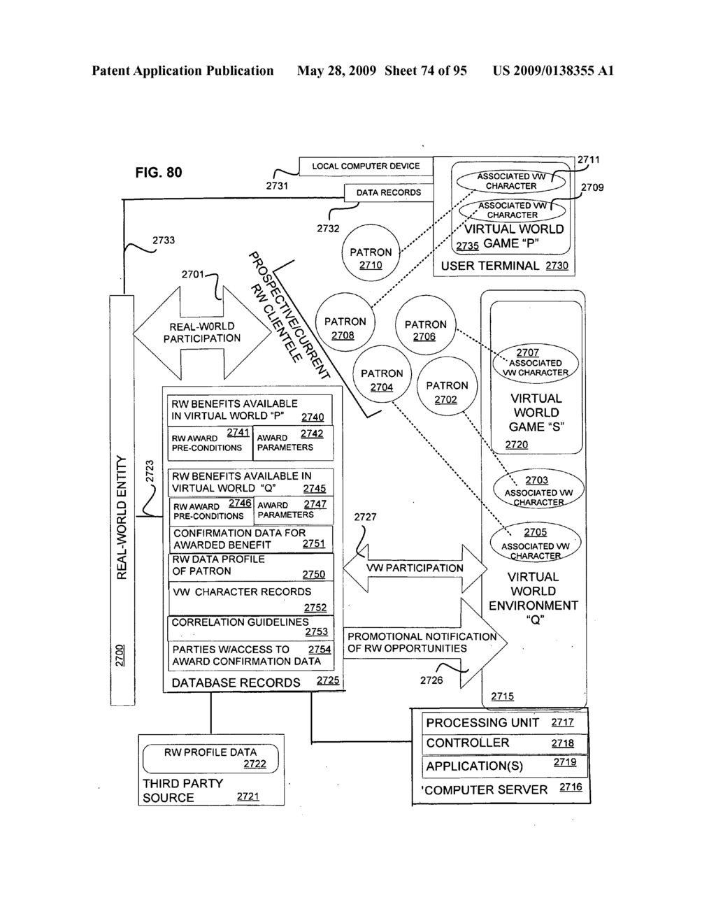 Real-world profile data for making virtual world contacts - diagram, schematic, and image 75