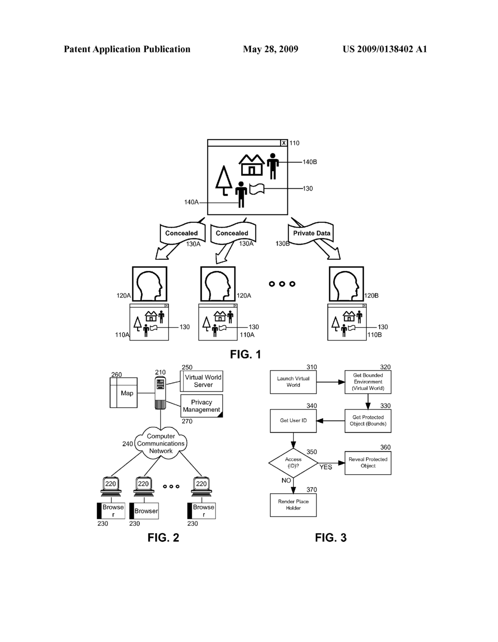 PRESENTING PROTECTED CONTENT IN A VIRTUAL WORLD - diagram, schematic, and image 02