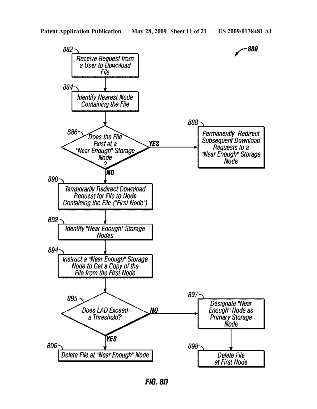 METHOD AND SYSTEM FOR MOVING REQUESTED FILES FROM ONE STORAGE LOCATION TO ANOTHER - diagram, schematic, and image 12