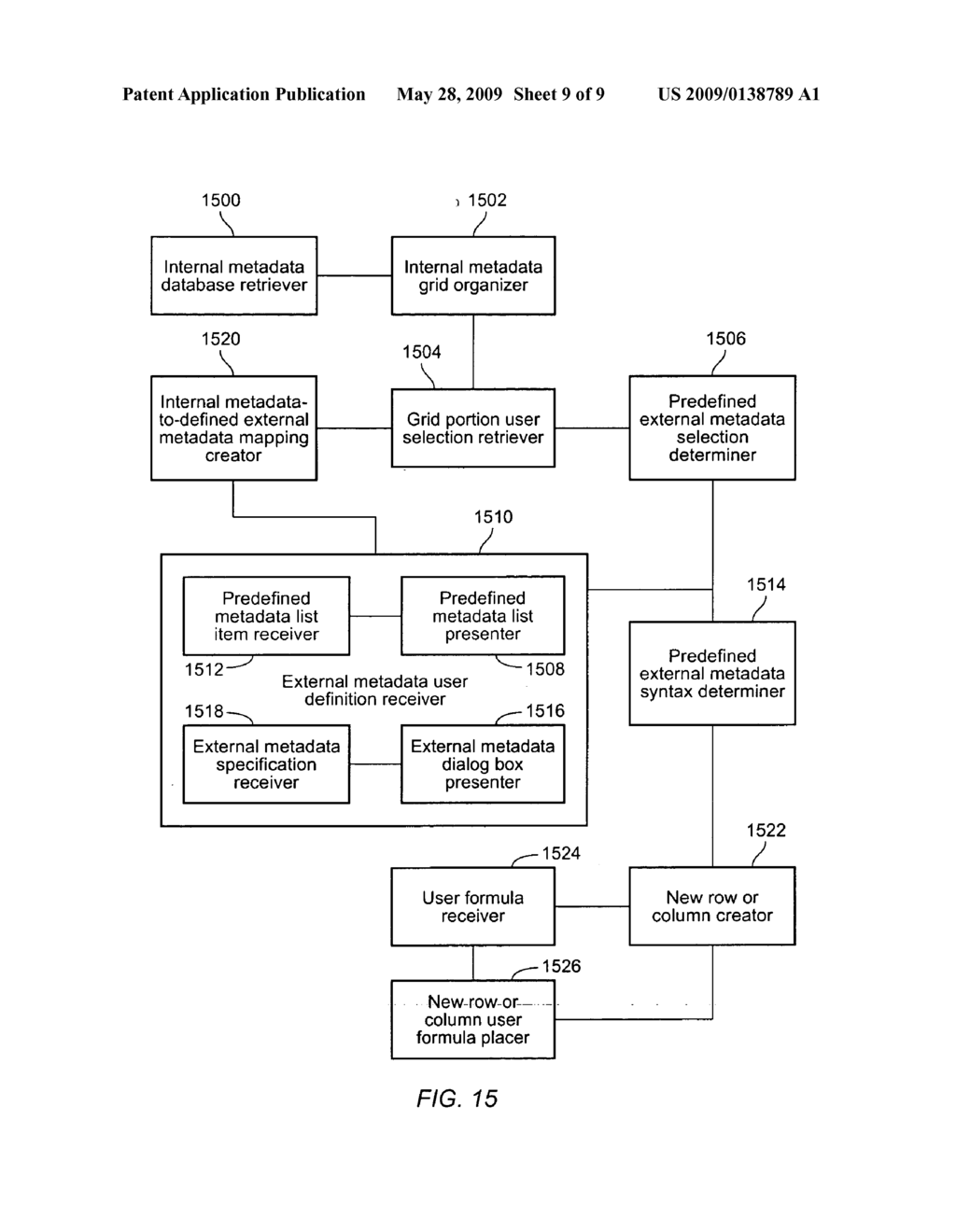 User interface for establishing mappings from internal metadata to external metadata - diagram, schematic, and image 10