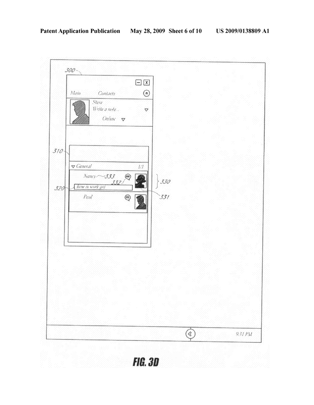 System and method for an instant messaging interface - diagram, schematic, and image 07