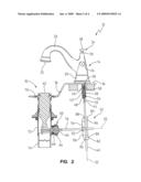 Coupling for a faucet lift rod diagram and image