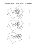 BOARDING BRIDGE, BOARDING BRIDGE SYSTEM, AND METHOD FOR MOUNTING THE BOARDING BRIDGE diagram and image