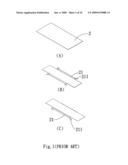 Method of manufacturing heat radiating fin diagram and image