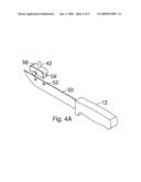 Double Handle Kitchen Knife diagram and image