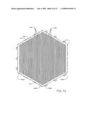 FLOATING FLOOR ASSEMBLED FROM AN ARRAY OF INTERCONNECTED SUBUNITS, EACH OF WHICH INCLUDES A STONE, CERAMIC, OR PORCELAIN TILE BONDED TO AN INJECTION MOLDED POLYOLEFIN SUBSTRATE diagram and image