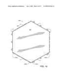 FLOATING FLOOR ASSEMBLED FROM AN ARRAY OF INTERCONNECTED SUBUNITS, EACH OF WHICH INCLUDES A STONE, CERAMIC, OR PORCELAIN TILE BONDED TO AN INJECTION MOLDED POLYOLEFIN SUBSTRATE diagram and image