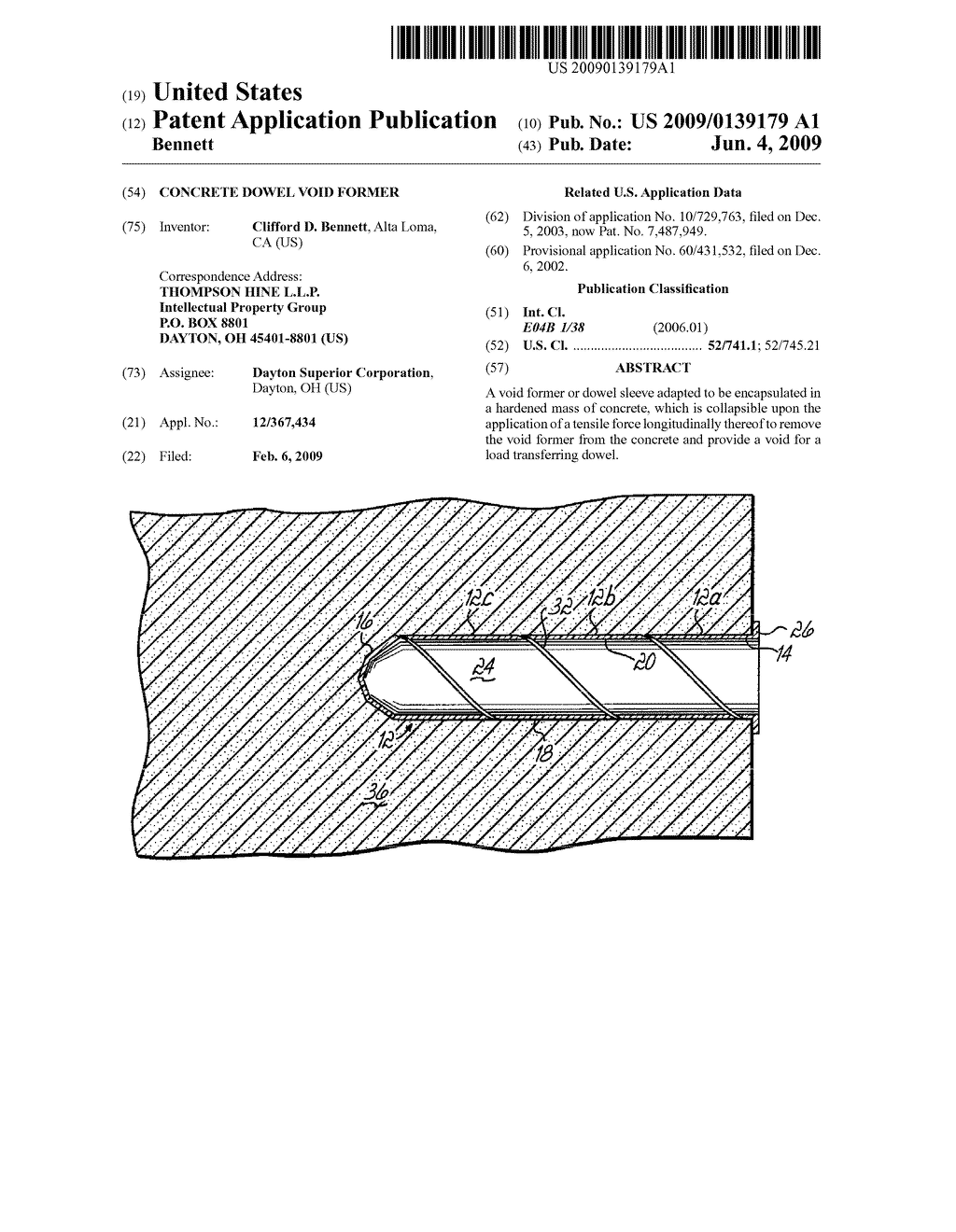 Concrete Dowel Void Former - diagram, schematic, and image 01