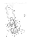 LOCKING DEVICE WITH PASSAGE diagram and image