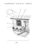 Portable photovoltaic window system diagram and image