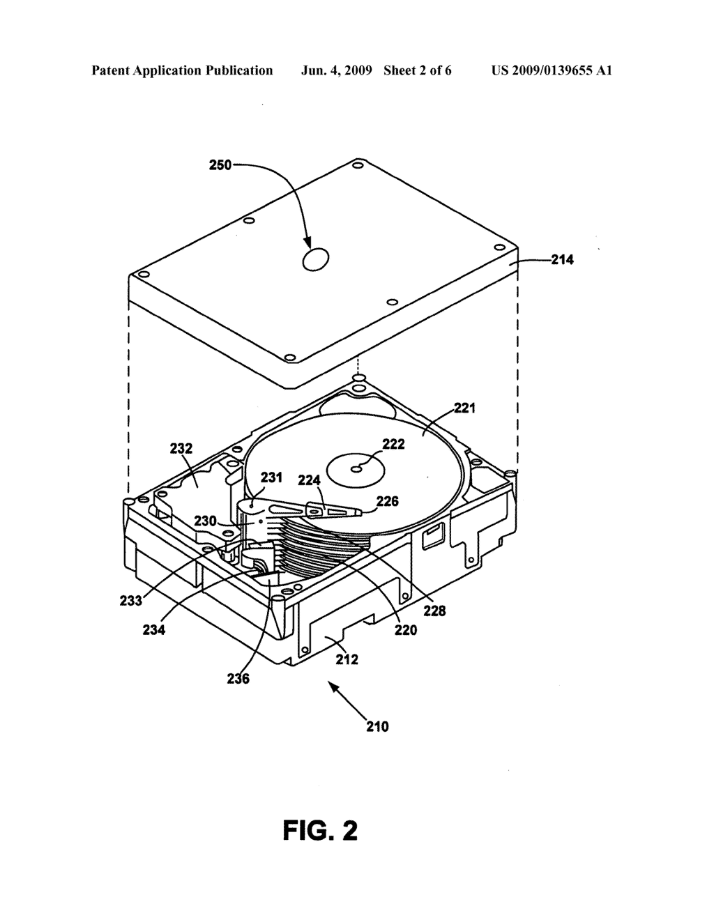 Adhesive seal peeling device for a hard disk drive - diagram, schematic, and image 03