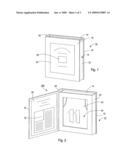 Portable case for displaying collectible articles diagram and image