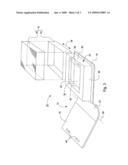 Portable case for displaying collectible articles diagram and image