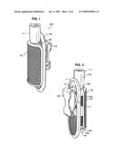 SELF-ADJUSTING HOLSTER PARTICULARLY ADAPTED FOR HOLDING IMPLEMENTS OF A WIDE RANGE OF SIZES diagram and image