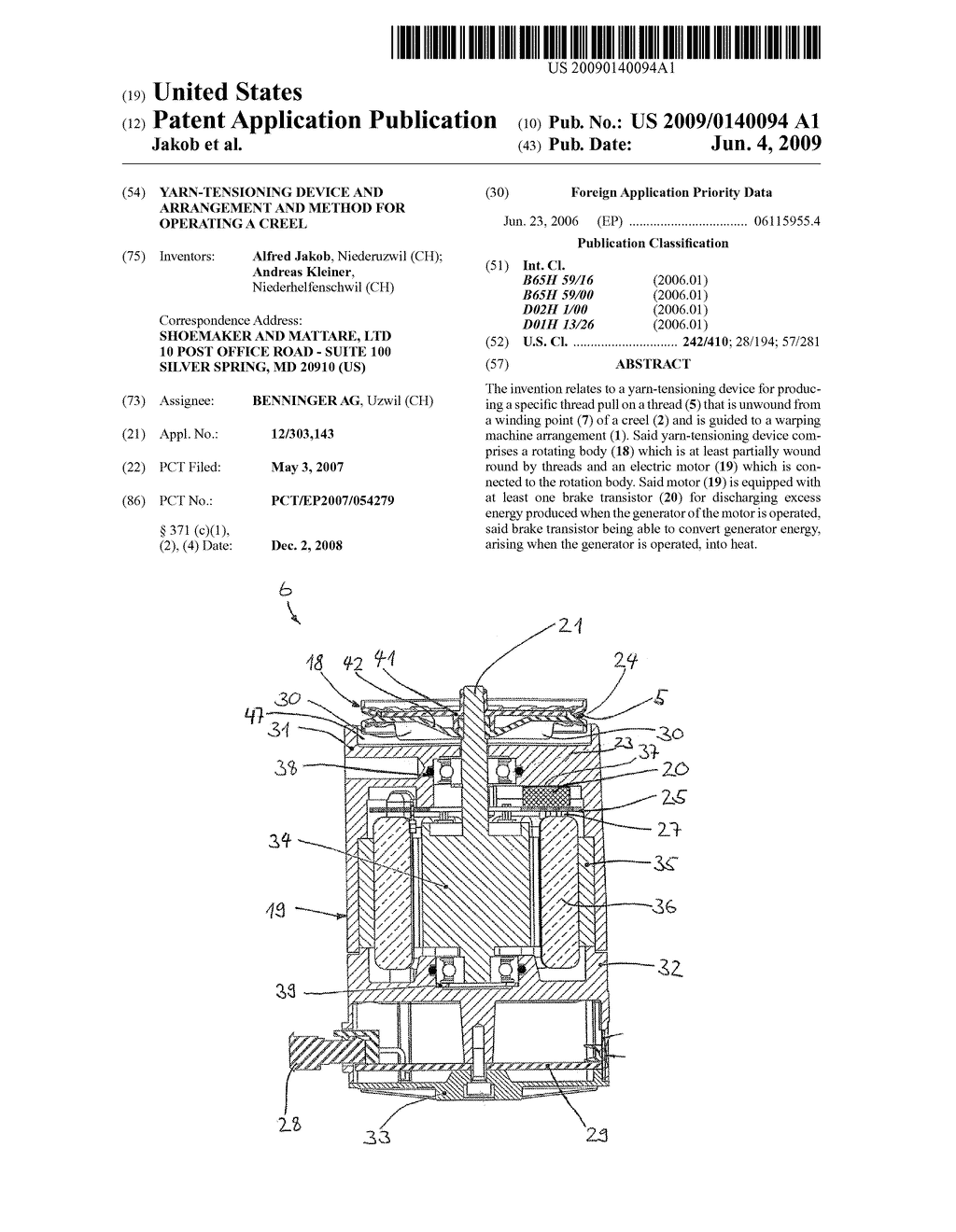 Yarn-Tensioning Device and Arrangement and Method for Operating a Creel - diagram, schematic, and image 01