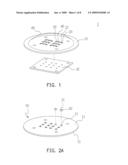 LIGHT EMITTING DEVICE HAVING FUNCTION OF HEAT-DISSIPATION AND MANUFACTURING PROCESS FOR SUCH DEVICE diagram and image