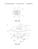 LIGHT EMITTING DEVICE HAVING FUNCTION OF HEAT-DISSIPATION AND MANUFACTURING PROCESS FOR SUCH DEVICE diagram and image